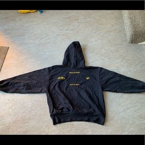 Navy blue kanye Jesus is king hoodie